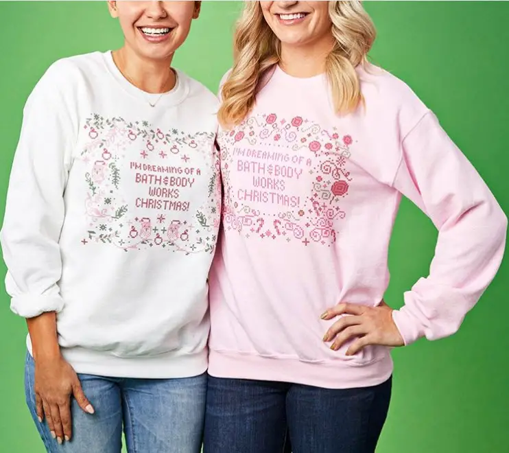 Enter for your chance to win a set of two Bath & Body Works Christmas Sweatshirts. There are 5 Fridays left until Black Friday weekend & Bath & Body Work wants to outfit you in the cutest HAUL-iday gear! 