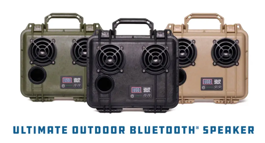 Enter for your chance to win a USO DemerBox Bluetooth rugged, waterproof, outdoor speaker.