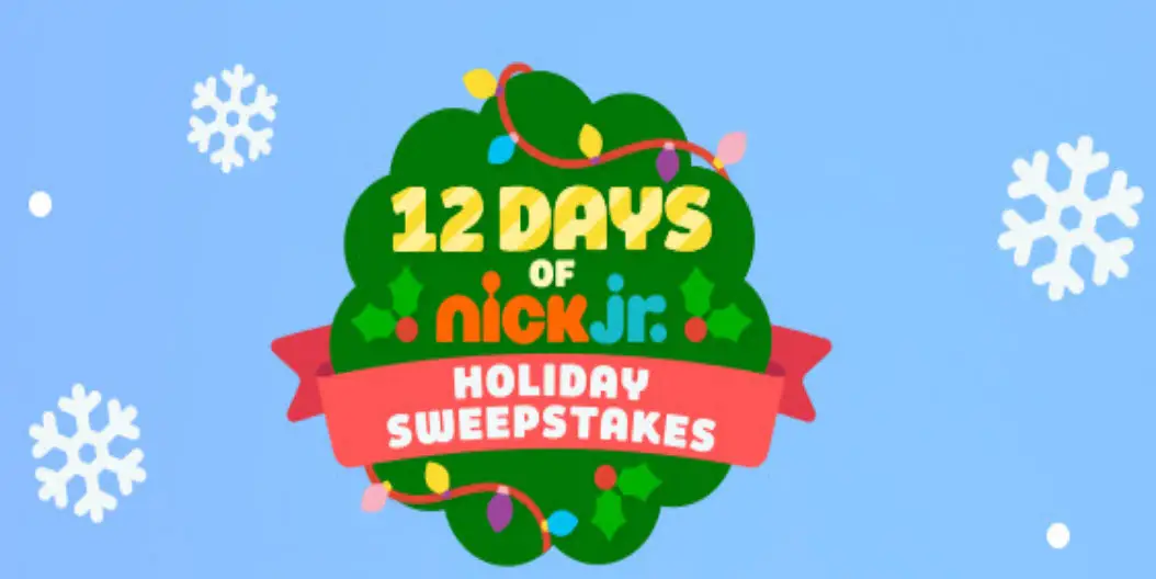 The 12 Days of Nick Jr. Holiday instant win game is back. Play daily to win awesome toys and one grand prize winner is going to win a 4 night stay at the Nickelodeon Resort Punta Cana for 2 adults and 2 kids under 12, Airfare included PLUS $1,000 spending cash!