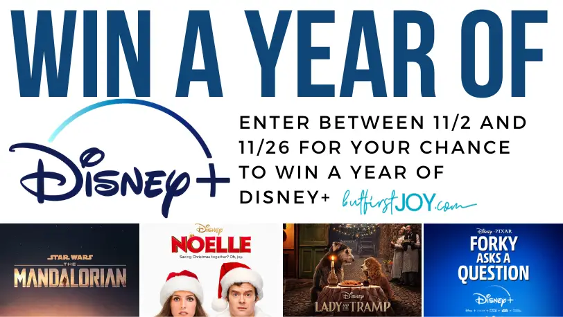 Enter for your chance to win a one-year Subscription to Disney+. Disney+ is Disney's new streaming service.