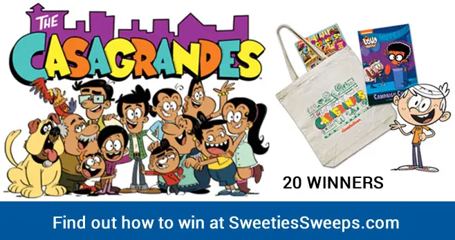 Enter for your chance to win a Nick Jr.  prize pack from "The Casagrandes / The Loud House". Twenty lucky winners will receive 1 Casagrandes Tote Bag, 1 Limited Edition Casagrandes Comic Book, and 1 Loud House Book. The Casagrandes is an animated comedy television series on Nick Jr. that is a spinoff of The Loud House.
