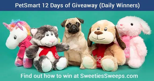PetSmart is giving you the chance to win great pet prizes everyday through Christmas Eve. Enter on Instagram or Facebook daily for your chance to win.