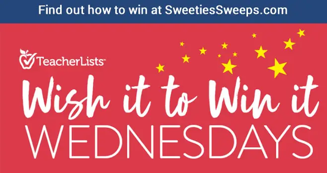 TeacherLists.com Wish it to Win it Wednesdays Sweepstakes