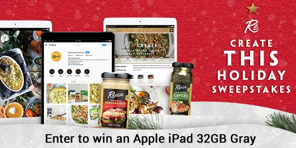 Enter for your chance to win an Apple 10.2-inch #iPad Wi-Fi 32GB - Space Gray from Reese Specialty Foods.
