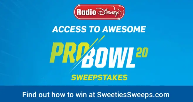 Enter for your chance to win a trip for four to Walt Disney World Resort in Orlando, Florida. If you’re the next Radio Disney grand prize winner, you & 3 guests will be headed to the Walt Disney World Resort in Florida where you’ll experience all 4 Disney Theme Parks including Disney’s Hollywood Studios where you can live your adventure in the all-new Star Wars: Galaxy’s Edge. You’ll score tickets to the 2020 NFL Pro Bowl where you’ll cheer on NFL players as they take the field on January 26th at Camping World Stadium. Don’t forget to watch the 2020 NFL Pro Bowl, January 26th on ESPN & ABC!