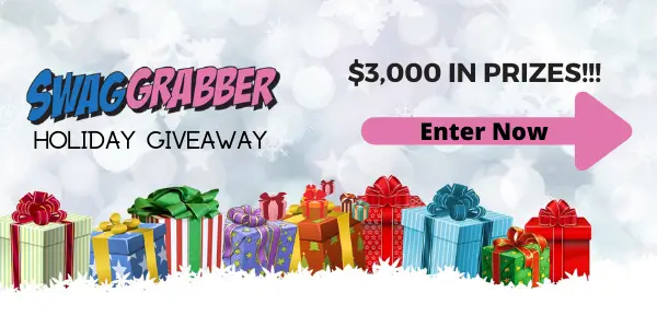 Enter for your chance to win a surprise box of goodies from Swag Grabber's prize stash. You could win appliances, things for the home, toys, gifts for guys, and more!