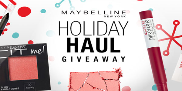 Maybelline is gifting their exclusive Holiday Haul makeup kit ( featuring #SuperStay Ink Crayon and $50 of #Maybelline products) to 30 lucky winners. Enter now for your chance to win a Free Maybelline beauty bundle.