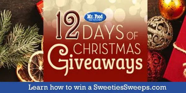 Enter for your chance to win prize from Mr. Food Test Kitchen. Every year Mr. Food gets together with a bunch of their friends to give you the chance to win fantastic holiday prizes. When it comes to spreading holiday cheer, the Mr. Food 12 Days of Christmas Giveaway is sure to do the trick. 