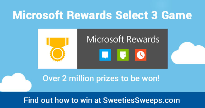 Are you ready to win big? Play Microsoft Rewards Select 3 for your chance to win one of 2,000,000 amazing prizes!