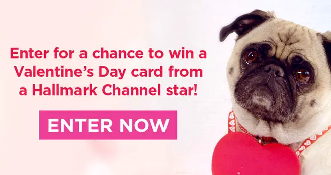 1,000 WINNERS! Enter for your chance to win a Valentine’s Day greeting card autographed by a Hallmark Channel star.