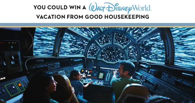 Enter for your chance to win a 3-day/3-night trip for 4 to Walt Disney World Resort in Florida from Good Housekeeping Magazine. Discover the all new land, Star Wars: Galaxy's Edge.