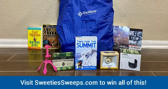 Enter for your chance to an outdoor prize package valued at over $170 from the Nutty Hiker. Earn additional entries by completing extra tasks and referring friends.