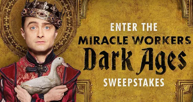 You could win a one-of-a-kind-prop worn on the set of TBS Miracle Workers: #DarkAges and a prize pack from All-Wise Meadery!