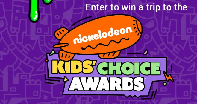 You could win a trip to Los Angeles for you and your family to attend Nickelodeon #KidsChoiceAwards