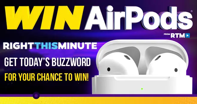 RightThisMinute Apple AirPods Sweepstakes Weekday Buzzword
