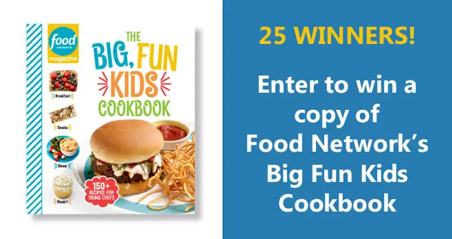 Win a copy of The Big Fun Kids Cookbook! It's packed with more than 150 recipes, plus food trivia, tips and tricks, quizzes, coloring pages and a free poster!