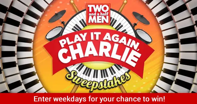 Enter the Two and a Half Men Play it Again Charlie Sweepstakes weekdays for your chance to win cash and be entered to win a grand piano and piano lessons so you can play like Charlie. In support of music education, ten Roland Go: Keys (Keyboard) will be donated to local schools selected by Sponsor.