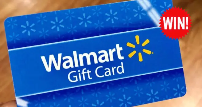 Win Walmart gift cards