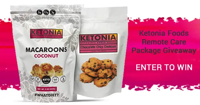 Ketonia has put together some awesome Ketonia care packages to give away to 3 lucky winners to help you stay keto during your time at home.  