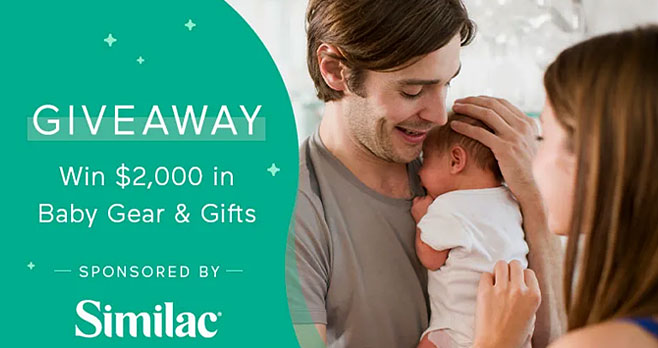 Similac is giving away nearly $2,000 worth of baby gear and gifts. You could take home all fifteen prizes from brands like FridaBaby, Aden +  Anais, Beaba, Babylist, Skop Hop, Lovevery, WubbaNub, BabyBjorn, Google, Herobility and Halo