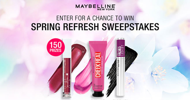 Enter for your chance to win! Give your makeup routine a spring lift with 3 best-sellers from Maybelline to mark the season’s long-awaited arrival. 