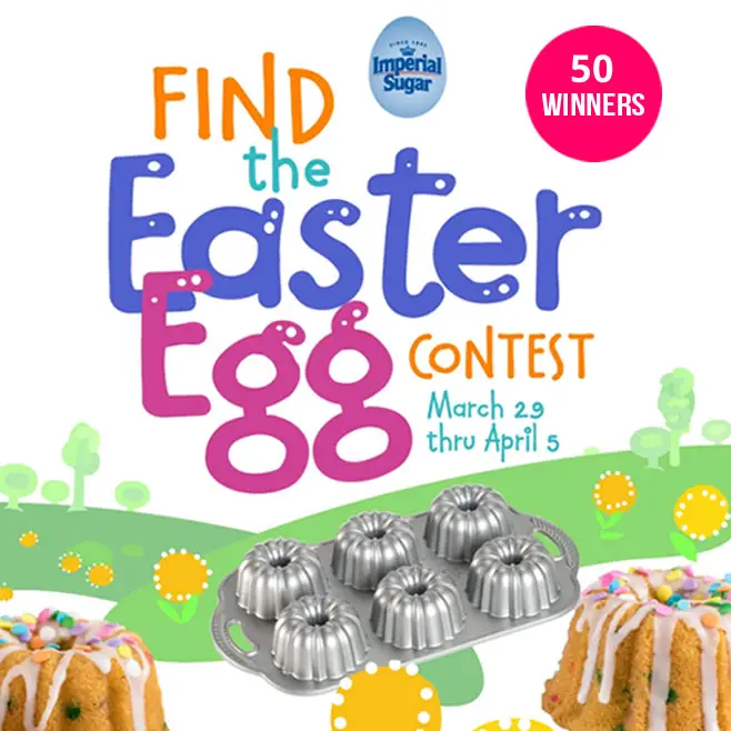 The Easter Bunny will hide a small Easter egg on a recipe page and your job is to read the clue and figure out where it is. Come back daily for more chances to win!