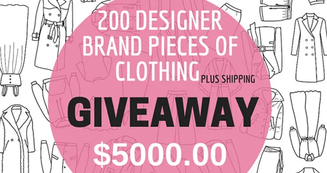 Enter for your chance to win 200 pieces of designer clothing from La Rose Prive valued at $5,000! The grand prize contains pieces of different styles and sizes (from size 0 to 24). Some of the brands included are Tahari, Levi’s, Calvin Klein, Le Suit, and many others.