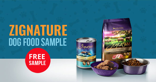 Zignature Free Dog Food Sample