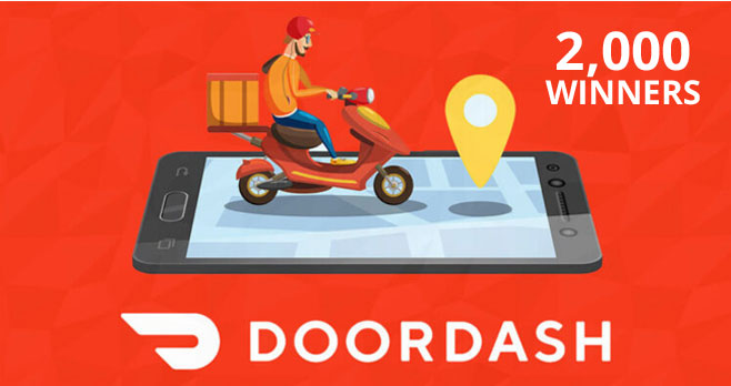 2000 WINNERS! Enter for your chance to win a $25 DoorDash gift card! The DoorDash  #DoYourPart challenge calls on all of us to help get food to those less fortunate during these difficult times.