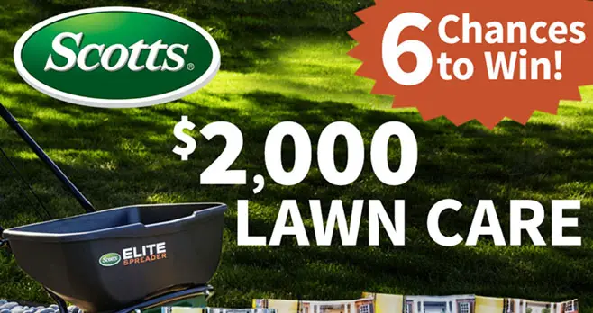 Enter for your chance to win your share of $2,000 in Scotts lawn care prizes! On May 1 will pick 5 winners who will each receive a $2,000 grand prize