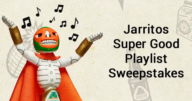 Enter for your chance to win Jarritos Skinned Bose QC 35 II headphones or a Jarritoes themed concert t-shirt when you enter the Jarritos Super Good Playlist Sweepstakes