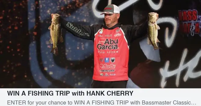 Enter for your chance to win a fishing trip with Bassmaster Classic Winner Hank Cherry! This is your chance to get out on the water with a pro. Plus Realtime Outdoors Network is sending you geared up with the Ultimate JB Langley technical apparel and bass mafia tackle!