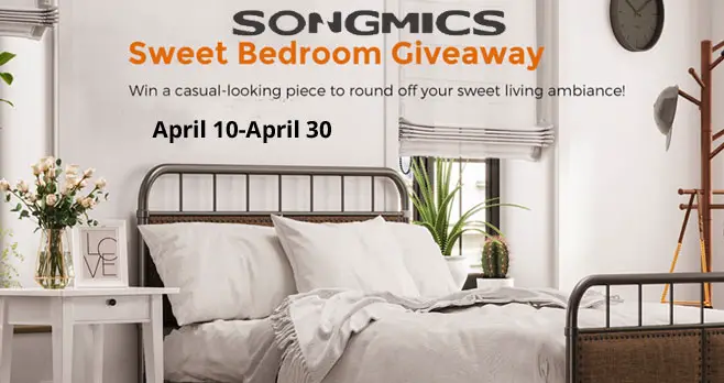 SONGMICS Sweet Bedroom Giveaway
