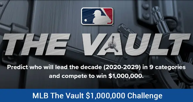 Predict who will lead the MLB decade (2020-2029) in 9 categories and compete to win $1,000,000.