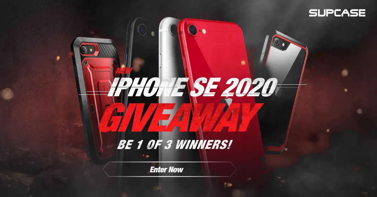 Enter to Win 1 of 3 iPhone SE (2020 model) + $100 In SUPCASE Accessories. Each prize is valued at $500