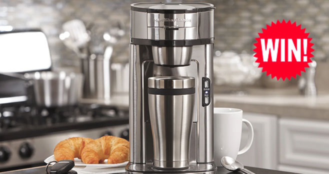 Enter for your chance to win a Hamilton Beach The Scoop Single-Serve Coffee Maker