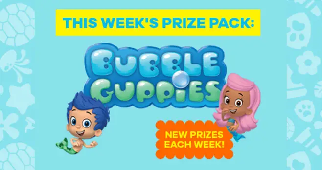 Nick Jr. is giving away fun kid's toys from Bubble Guppies, JoJo Siwa, and PW Patrol from now until May 31st. There will be 10 winners each week. Enter everyday for your chance to win.