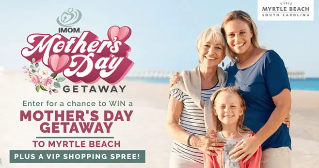 Enter for your chance to win a Family Beach Vacation trip to Myrtle Beach, South Carolina that also includes a with a shopping spree for mom!