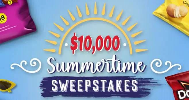 Enter for your chance to win $1,000! Sunshine and snacking go hand-in-hand! Reach for your favorite treats and enter today for your chance to win $10,000!