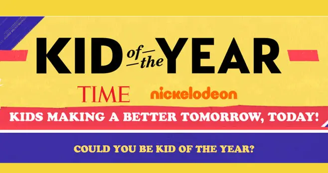 TIME & Nickelodeon Kid of the Year Award Contest ($5,000 Prizes)