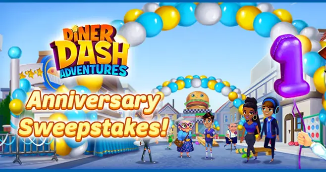 Enter for a chance to win $1,000 Grubhub gift card and 1 year of free play in Diner Dash Adventures! Enter the Diner DASH Adventures Sweepstakes for your chance to win.