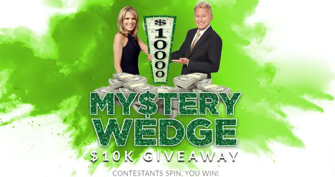 Win with Whee of Fortune! Whenever a #WOF contestant lands on the Mystery Wedge during the show and flips it over, it could reveal $10,000. If they solve the puzzle correctly, they WIN, and so could you. A SPIN ID will be revealed on screen. If it’s yours, you’ve also won $10,000, just like the contestants! They flip over the wedge, and you “FLIP OUT” over winning.