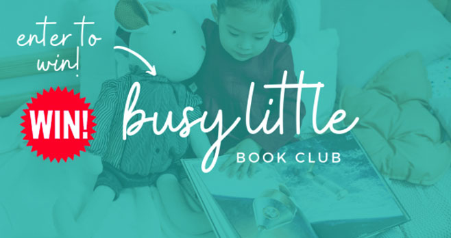 Enter to WIN a 1 year subscription to Busy Little Book Club, a book and activity subscription box for ages 4-8, valued at $324. Each month the winner will receive a book and 2 craft activities from the book theme. Get excited about reading with your child!