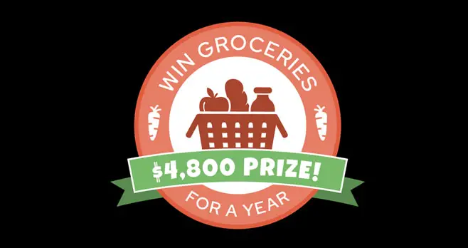 Enter for your chance to win groceries for a year from Valpak valued at $4,800!