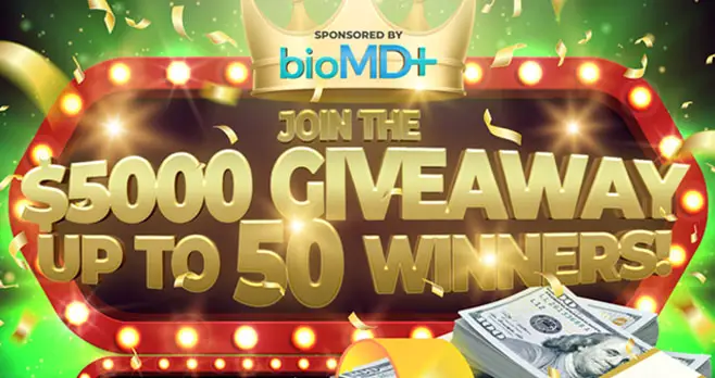 Enter bioMD+ Summer Giveaway for your chance to win your share of $5,000 in prizes including a MacBook Pro, $500 cash, $150 cash, $50 cash, bioMD+ products and more.