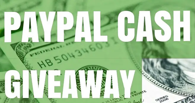 Enter for your chance to win Paypal Cash