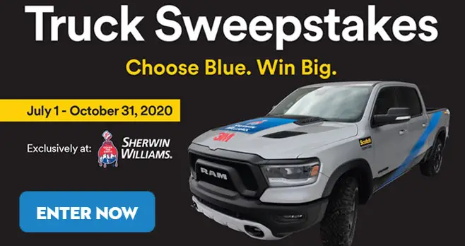 Enter for your chance to win a 2020 RAM Rebel Truck when you enter the ScotchBlue Painter's Tape Ram 1500 Rebel Truck Sweepstakes