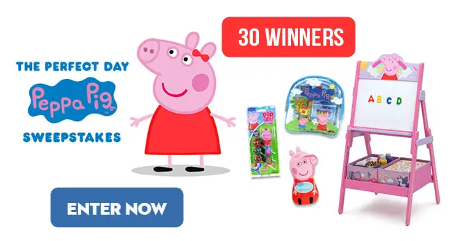 Enter for your chance to win one of 30 Peppa Pig Perfect Day to Paint and Create prize package #NickJr s when you enter this week's Nick Jr. Peppa Pig July Sweepstakes