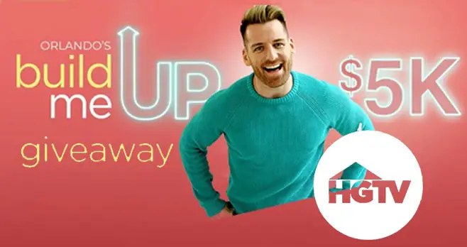 Click Here to get this week's HGTV Orlando Soria sweepstakes code word so you can win $5,000 in cash!
