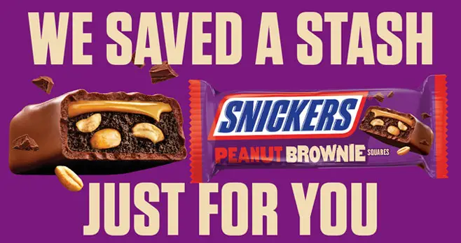 Enter for your chance to win a box of new Snickers Peanut Brownie Squares. There will be 25 winners!